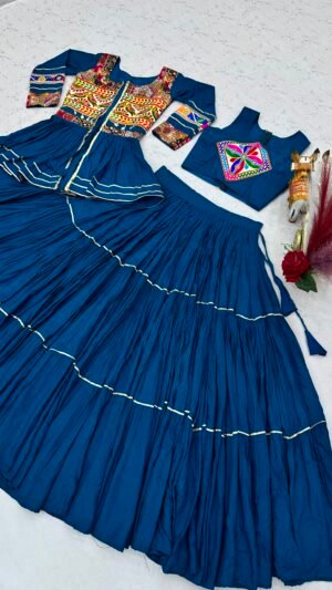 Alternative view of AK Creation is Launching Navratri Special Gamathi Work Lehenga choli