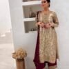 KURTI WITH BEAUTIFUL CONTRAST PLAZZO AND DUPATTA WITH HEAVY TWO TONE FRENDY SILK.READY TO WEAR COLLECTION 3 PIECE FANCY KURTI WITH BEAUTIFUL CONTRAST PLAZZO AND DUPATTA