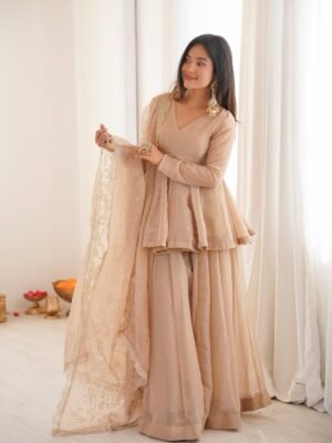 Alternative view of Women’s Ethnic Wear Fully Stitched & Ready to Wear WITH Tabby Organza