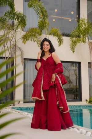 Women’s Ethnic Wear Fully Stitched & Ready to Wear WITH Tabby Organza