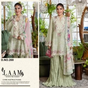 BEYOND THE FASHION TOP WITH PURE CAMRIC COTTON WITH SELF EMBROIDERY 