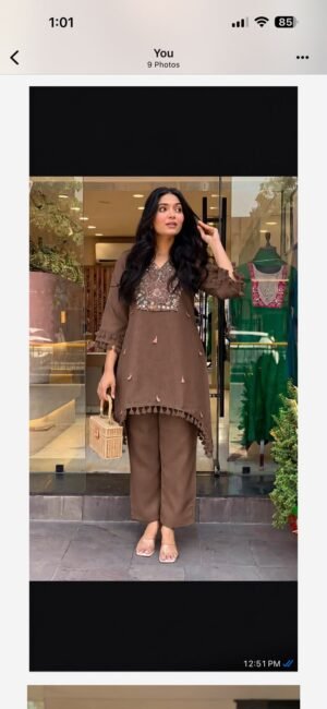 Alternative view of Cord-Set  WITH Premium Cotton FABRIC WITH Embroidery Work