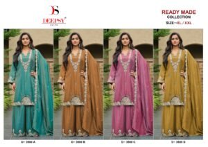 SUITS  WITH BOTTAM WITH DUPATA WITH Pure Viscouse tissue  Silk with heavy beats work with hand embellishments 