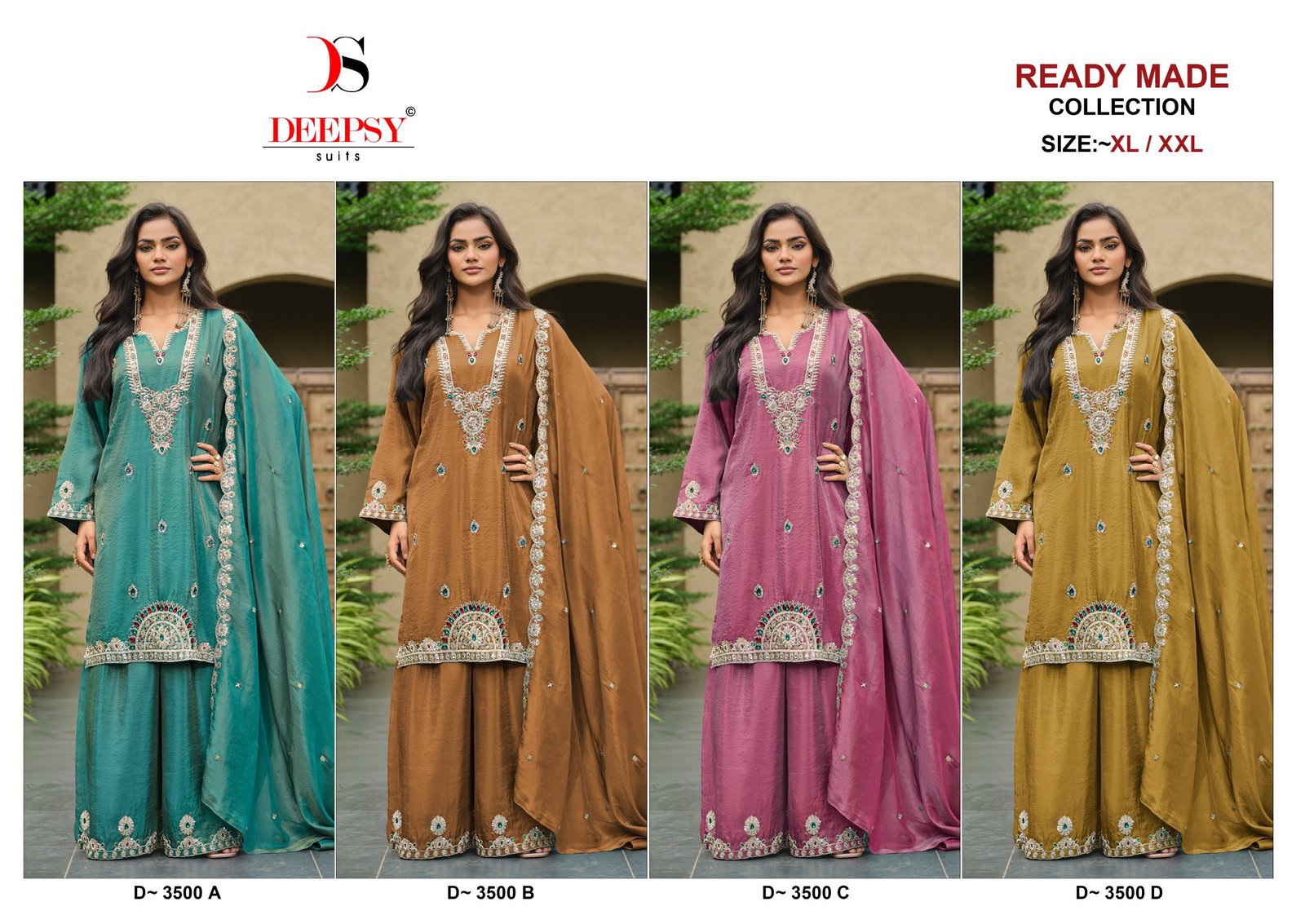SUITS WITH Pure Viscouse tissue Silk FABRIC with heavy beats work with hand embellishments