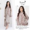 SERINE D NO:-_ S-129 Top Dupatta Bottom with FOX GEORGETTE EMBROIDERED NAZNEEN HEAVY EMBROIDERED WITH PALLU WORK  