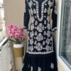 NEW COLLECTON Kurti wid sharara pent with COTTON Silk Fabric Presenting Beautiful Heavy quality COTTON Silk Fabric designer festive wear kurti and sharara pent with embroidery chickenkari style work