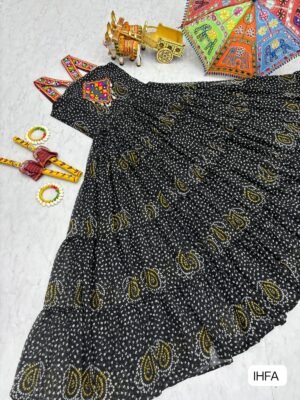 Alternative view of AK Creation is Launching Navratri Special Gamathi Work Gown