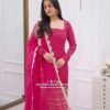 TOP SHARARA DYPTTA WITH Heavy Faux Georgette  WITH coding Stitch Embroidery Sequence Work FABR with full fency Hand Work with Digital Print and Full Sleeve