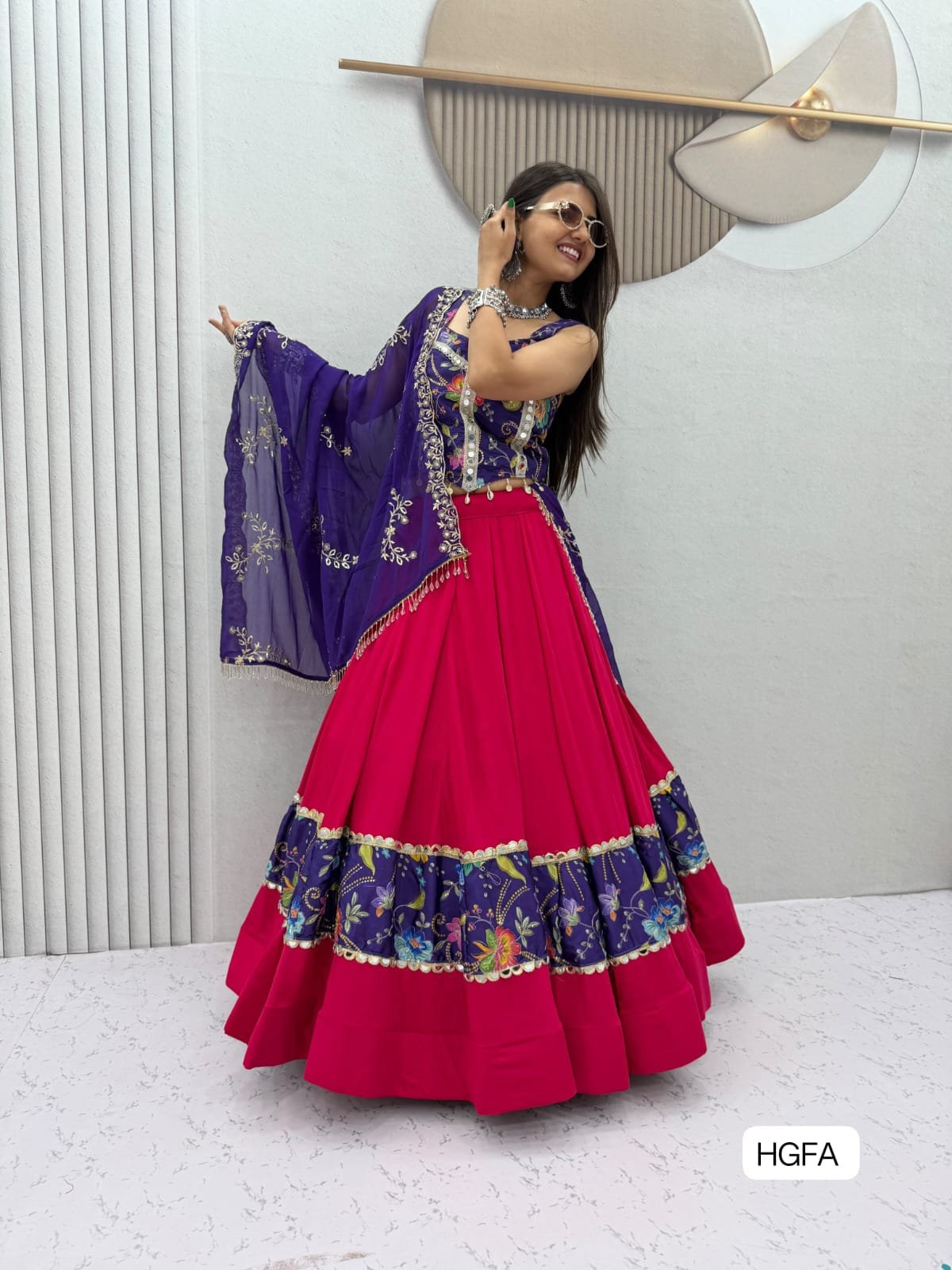 AK Creation is Launching Navratri Special Pure Cotton Lehenga Choli - Image 3