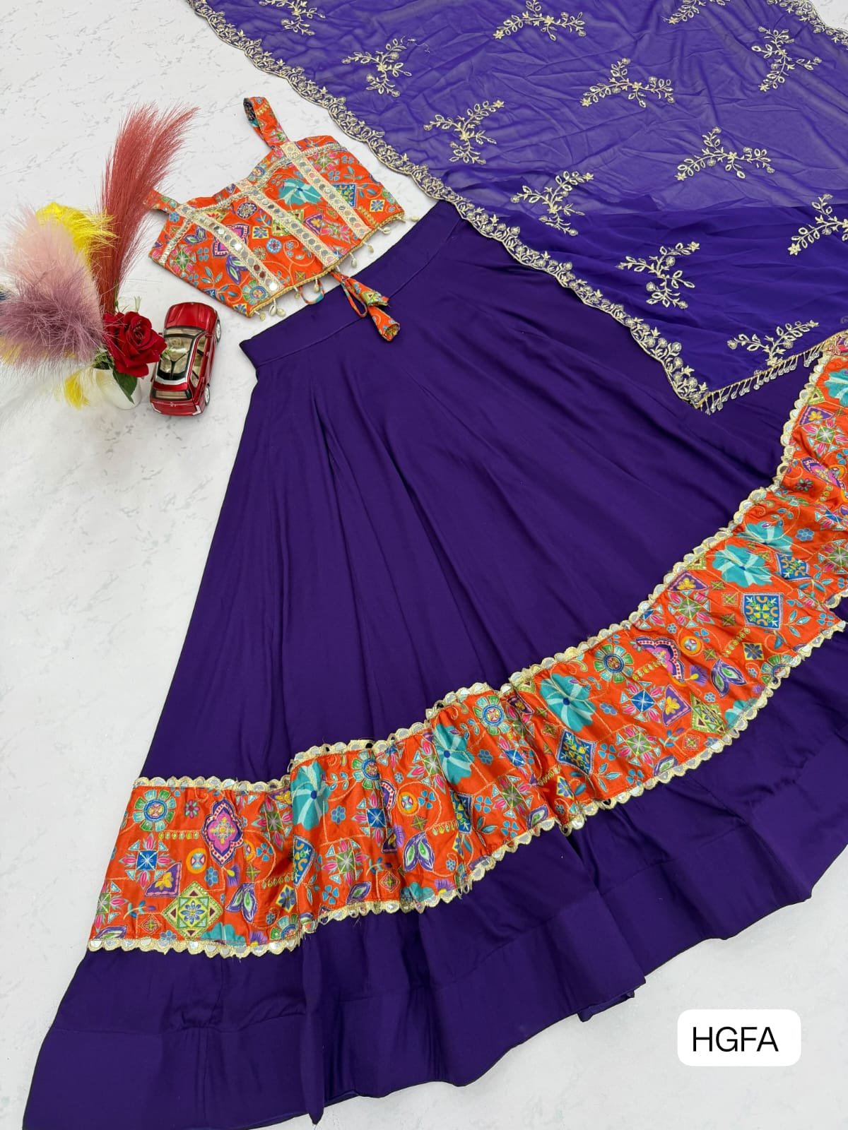 AK Creation is Launching Navratri Special Pure Cotton Lehenga Choli - Image 2