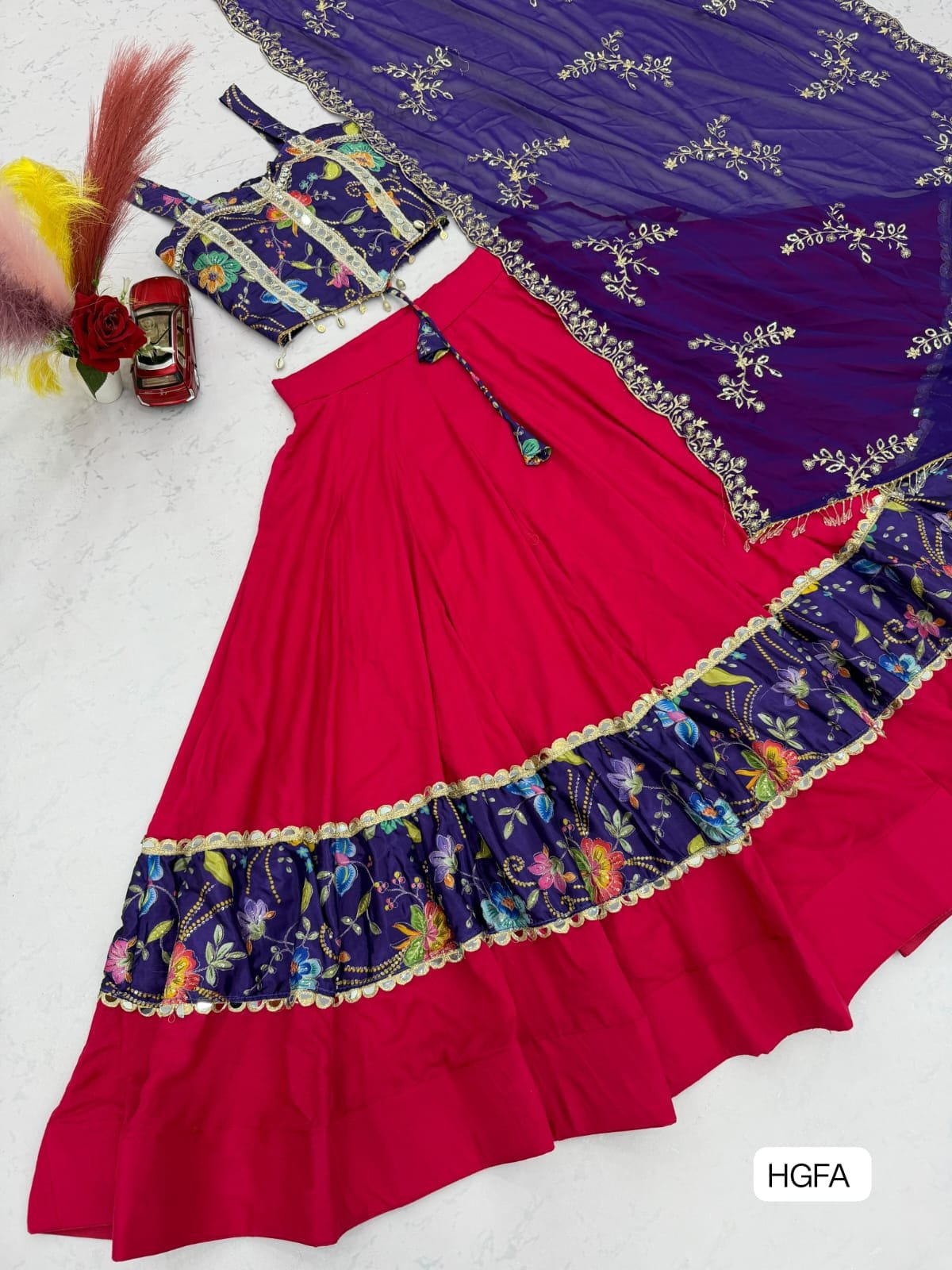 AK Creation is Launching Navratri Special Pure Cotton Lehenga Choli - Image 4