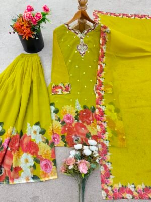 Alternative view of TOP Sharara Plazzo Dupatta WITH