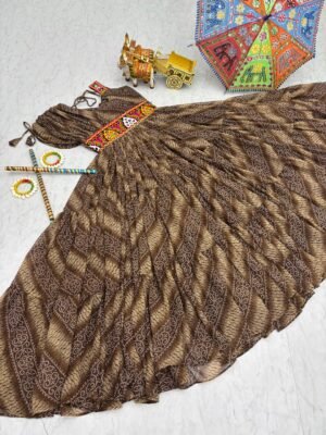 Alternative view of Shree ram Creation is Launching Navratri Special Gamathi Work Gown