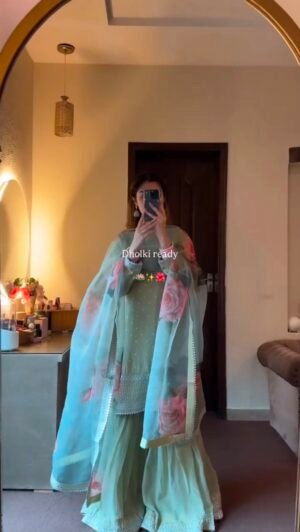 Anarkali Pen Dupatta WITH Faux Georgette