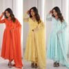 Anarkali Pent DUPATTA WITH Heavy Faux Georgette 