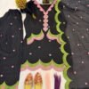 ANAMSA  top with farshi salwar  Mal Chandar Cotton Fancy Border With Full Sleeve Fabric