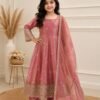 ANAMSA Gown Dupatta WITH Premium Fendi Silk