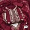 AK Material Suit TOP DUPATTA