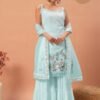 TOP PLAZO DUPATTA WITH