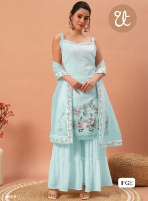 TOP PLAZO DUPATTA WITH