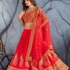 LEHENGA CHOLIWITH DUPATTA SET WITH HEAVY FUAX GEORGETTE
