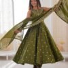AK Gown, Bottom & Dupatta WITH