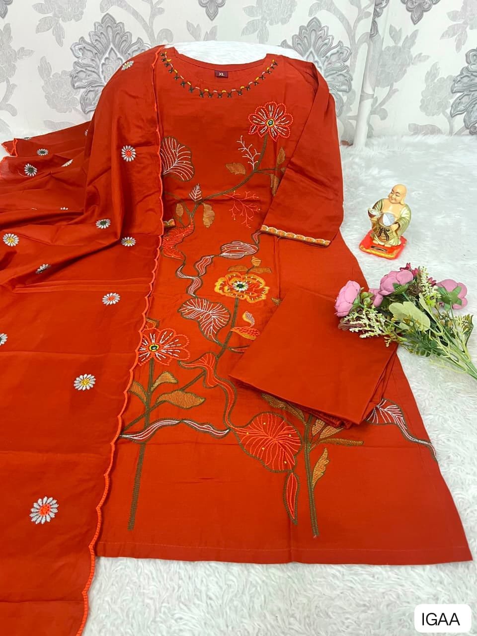 AK COLLECOTION KURTI WITH Premium Pure Cotton FABRIC WITH p your ethnic game with our stunning new arrivals! Perfect for casual outings, festive days, or office wear. - Image 4