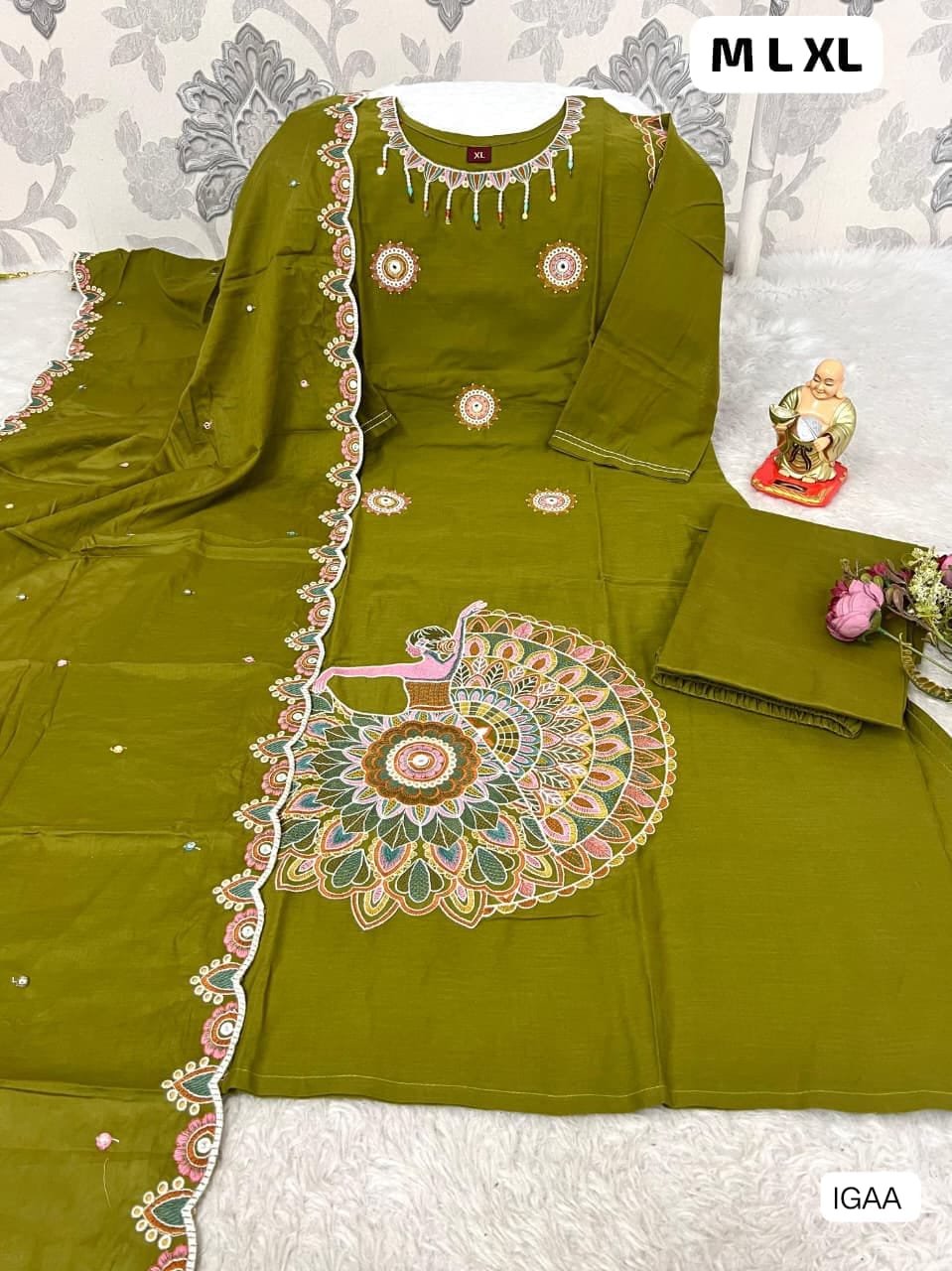 AK COLLECOTION KURTI WITH Premium Pure Cotton FABRIC WITH p your ethnic game with our stunning new arrivals! Perfect for casual outings, festive days, or office wear. - Image 2