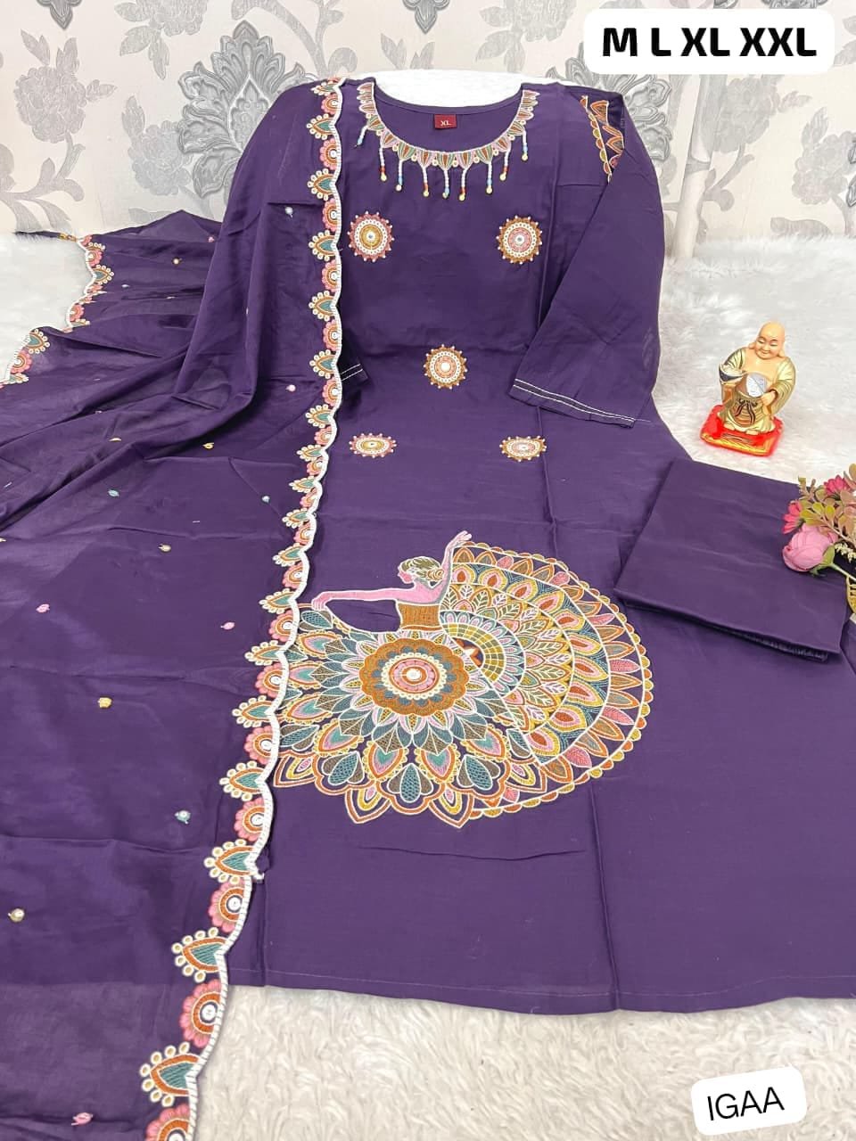 AK COLLECOTION KURTI WITH Premium Pure Cotton FABRIC WITH p your ethnic game with our stunning new arrivals! Perfect for casual outings, festive days, or office wear.