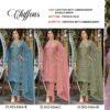 AK COLLECOTION TOP Bottom Dupatta WITH Siffion  with Embroidery khatli work 